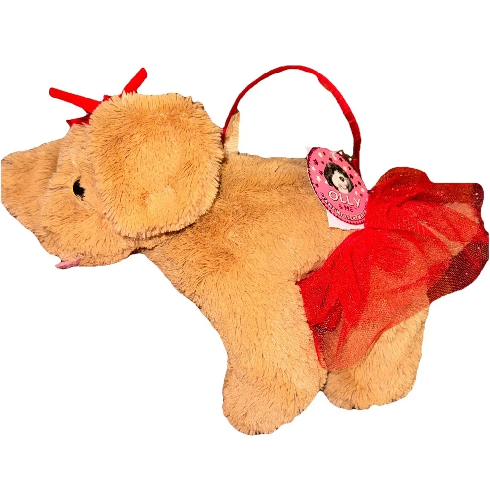 Olly And Me Puppy Dog Purse Red Tutu Bows W/ Tags Retriever Stuffed Animal 9